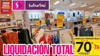 Liquidación de ROPA EN TIENDAS SUBURBIA Temporada de Rebajas al 70 Ropa desde 38 Buen fin 2024 [upl. by Eirlav]