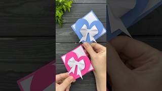 3D Pop Up Card Heart Paper Craft Valentines Day Gift Ideas [upl. by Ecnerolf]