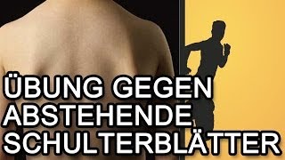 Abstehende Schulterblätter amp Impingement  Übung und Erklärung [upl. by Eleik]