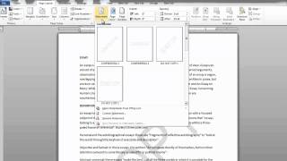 How to use Watermarks in Microsoft Word 2010 [upl. by Indys]