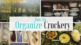 Crockery amp Glassware Organization and Storage Tips amp Ideas [upl. by Maryjane]