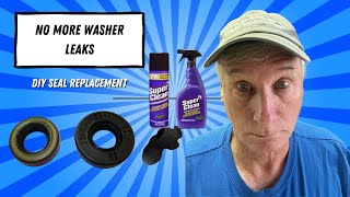 How to Stop Washer Leaks DIY Worm Gear Seal Change Without Removing Transmission [upl. by Axe]