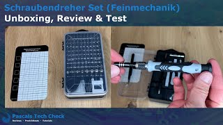 Mini Feinmechaniker Schraubendreher Set  Unboxing Review und Test Praxistest [upl. by Eiramlirpa594]