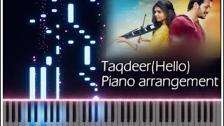 TaqdeerHello theme Tutorial  MIDI  Key Verse [upl. by Ennagroeg]