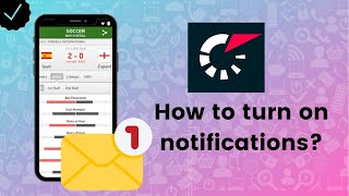 How to turn on notifications on Flashscore [upl. by Keheley174]