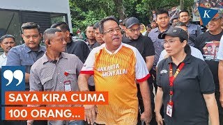 Rano Karno Kaget Disambut Banyak Warga Waduk Brigif [upl. by Nagek416]