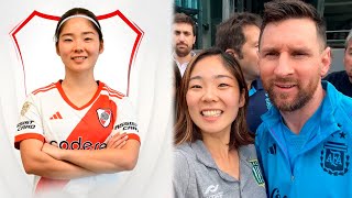 Ichika Egashira la japonesa que juega al fútbol por Messi y es sensación en River [upl. by Fiona]