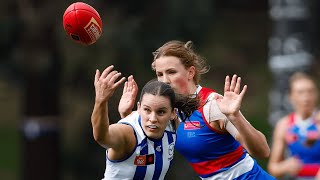 AFLW practice match highlights North Melbourne v Western Bulldogs [upl. by Keefer]