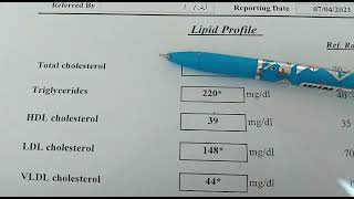 قراءة تحليل الدهون CholesterolampTriglyceride اعرف رموزة والمعدل الطبيعى للدهون كام [upl. by Alyaj]