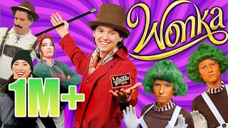 FAMILY SINGS WONKA MEDLEY 🍫✨Cover by Sharpe Family Singers [upl. by Emiolhs]