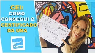 CEI COMO EU CONSEGUI O CERTIFICADO DA UBA [upl. by Anoval]