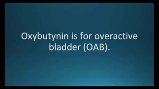 How to pronounce oxybutynin Ditropan Memorizing Pharmacology Flashcard [upl. by Ynomrah]