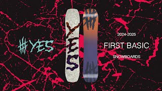 YES Snowboards 2425 First Basic [upl. by Hanimay623]