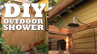 How To Make an OUTDOOR SHOWER [upl. by Avra]