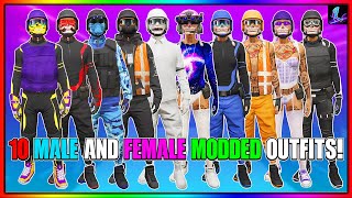 HOW TO GET 10 GTA 5 MODDED OUTFITS ALL IN 1 VIDEO GTA Online Male amp Female Outfits [upl. by Deirdra51]