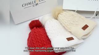 Comfortable Knit Skull Caps ChineseMade Knit Beanies For Winter Customizable Knit Headwear [upl. by Vernice]