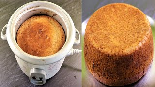 Rice Cooker Cake  Basic Sponge Cake Recipe  NO BAKE NOOVEN amp NOEGG [upl. by Kera]