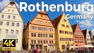 Rothenburg Germany Walking Tour 4k Ultra HD 60fps – With Captions [upl. by Feodor]