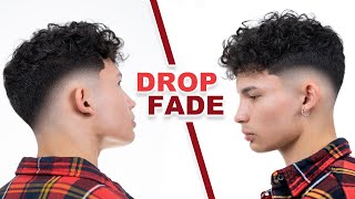 FLAWLESS CURLY DROP FADE HAIRCUT TUTORIAL [upl. by Basilio208]