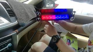 8 LED Car Dash Strobe Lights Flash Emergency Police Warning Lamp [upl. by Giralda]