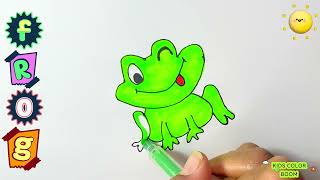 FROG DRAWING TUTORIAL drawingtutorial arttutorial yt learning drawing videos [upl. by Lebna915]