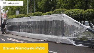 Brama przesuwna Wiśniowski PI200 12m  dostawa i montaż Olbud Straszyn [upl. by Legnaesoj135]