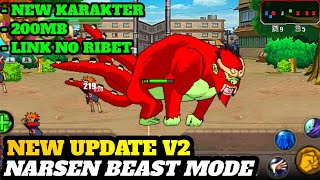 UPDATE  Game Naruto Senki  Narsen Ninja Beast Mode V2 Android Apk Download Mediafire [upl. by Dhar]