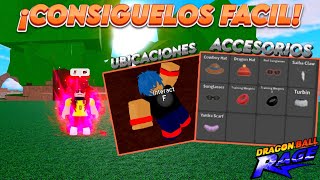 🎩 ¡ASÍ SE OBTIENEN TODOS LOS ACCESORIOS DE LA NUEVA ACTUALIZACIÓN DE DRAGON BALL RAGE ✨ Roblox [upl. by Stuckey]