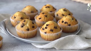 MUFFIN SOFFICISSIMI CON GOCCE DI CIOCCOLATO  TRADIZIONALI E VEGANI  VADEMECUM TASCABILE ep1 [upl. by Marna]