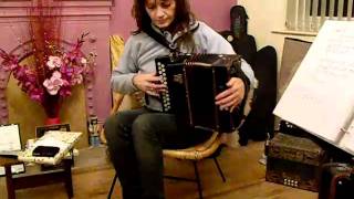 irish trad debbie garvey 2 button accordion out in the ocean [upl. by Flodur]