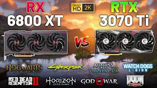 2023 Gaming Tests RX 6800 XT vs RTX 3070 Ti  Which GPU is More FutureProof [upl. by Foote]