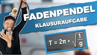 Fadenpendel  Klausuraufgabe  Physik für Mediziner  Physik Grundlagen [upl. by Mandler]