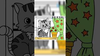 Cat coloring book coloring comment shorts shortvideo [upl. by Rawde]