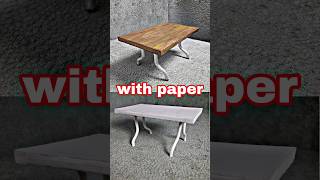 making a table with paper only  eine Tabelle nur aus Papier erstellen diy handwerkskunst craft [upl. by Notlad]