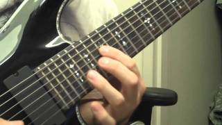 Born Of Osiris  Follow The Signs Solo Tutorial [upl. by Atteloiv]