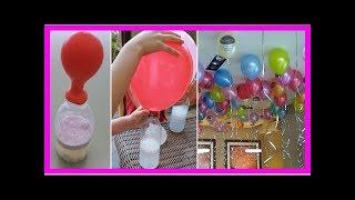 ASTUCE POUR GONFLER DES BALLONS FLOTTANTS SANS HÉLIUM INCROYABLE [upl. by Etiuqal]