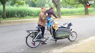 Gazelle Cabby bakfiets review door Mommytalks [upl. by Ellett]