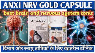 ANXI NRV GOLD CAPSULE  BEST BRAIN AND NERVIN TONIC दिमाग और स्नायु तांत्रिकों के लिए बेहतरीन टॉनिक [upl. by Lyon]