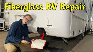 FIBERGLASS RV Damage Repair the Proper Way [upl. by Adneram939]