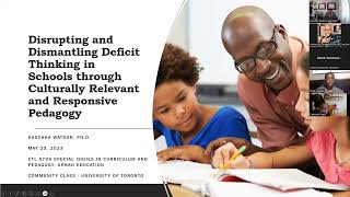 Disrupting and Dismantling Deficit Thinking in Schools through CRRP [upl. by Marie-Jeanne]