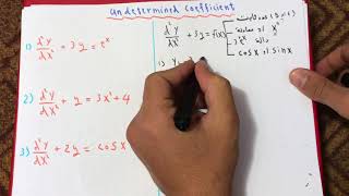 شرح undetermined coefficients [upl. by Brie663]