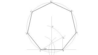 Heptágono regular dado su lado [upl. by Juta]