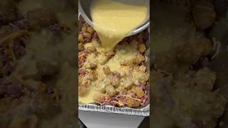 Easy Tater Tot Breakfast Casserole easyrecipe breakfast casserole [upl. by Stephania]