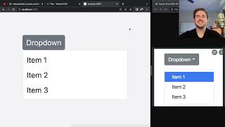 Live coding a Dropdown Component with React Tailwind and Typescript Good Practice for Beginners [upl. by Milla]