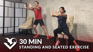 30 Min Exercise for Seniors Older People Elderly  Seated Chair Exercises Senior Workout Routines [upl. by Yelha]