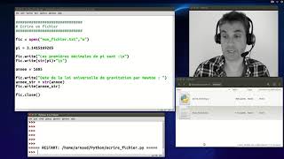 Python Fichiers  partie 1  Écrire un fichier [upl. by Fishbein105]