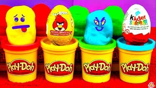 11 Surprise Eggs Kinder Surprise Angry Birds Disney Cars LEGO Peppa Pig Toy Story Spongebob PlayDoh [upl. by Needan]