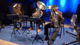 EUROPEAN TUBA TRIO Live at the Alcobaça Wine Museum  Gravíssimo 2015 [upl. by Aninaig]