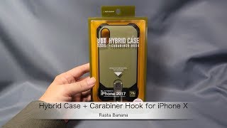 Rasta Banana：Hybrid Case  Carabiner Hook for iPhone X [upl. by Gussie]