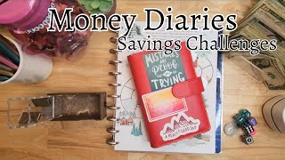 Money Diaries 19 • Give Away • Savings Challenges for Emergency Fund [upl. by Alyhs]